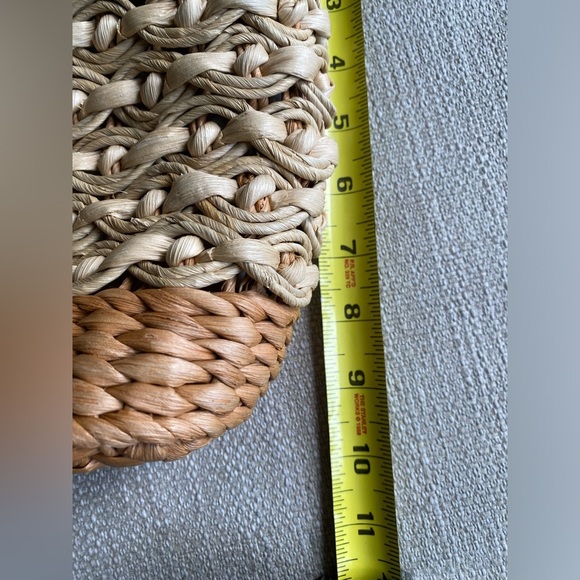 Brighton Bag Women’s Purse Brown Woven Straw Two Toned - Picture 6 of 11
